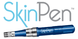 Skinpen logo and device