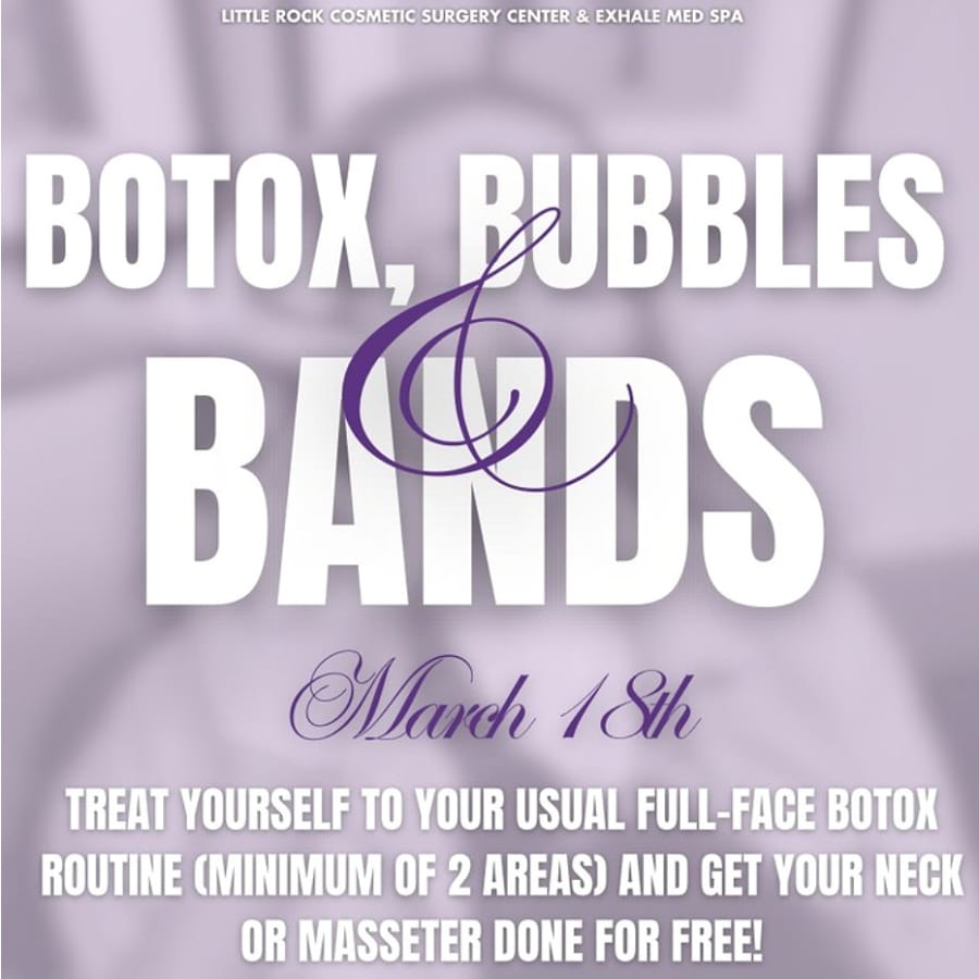 Botox, Bubbles, and Bands event